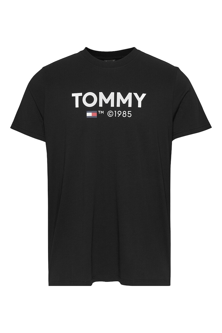 

Футболка с овальным вырезом и логотипом, 2 шт Tommy Jeans, черный