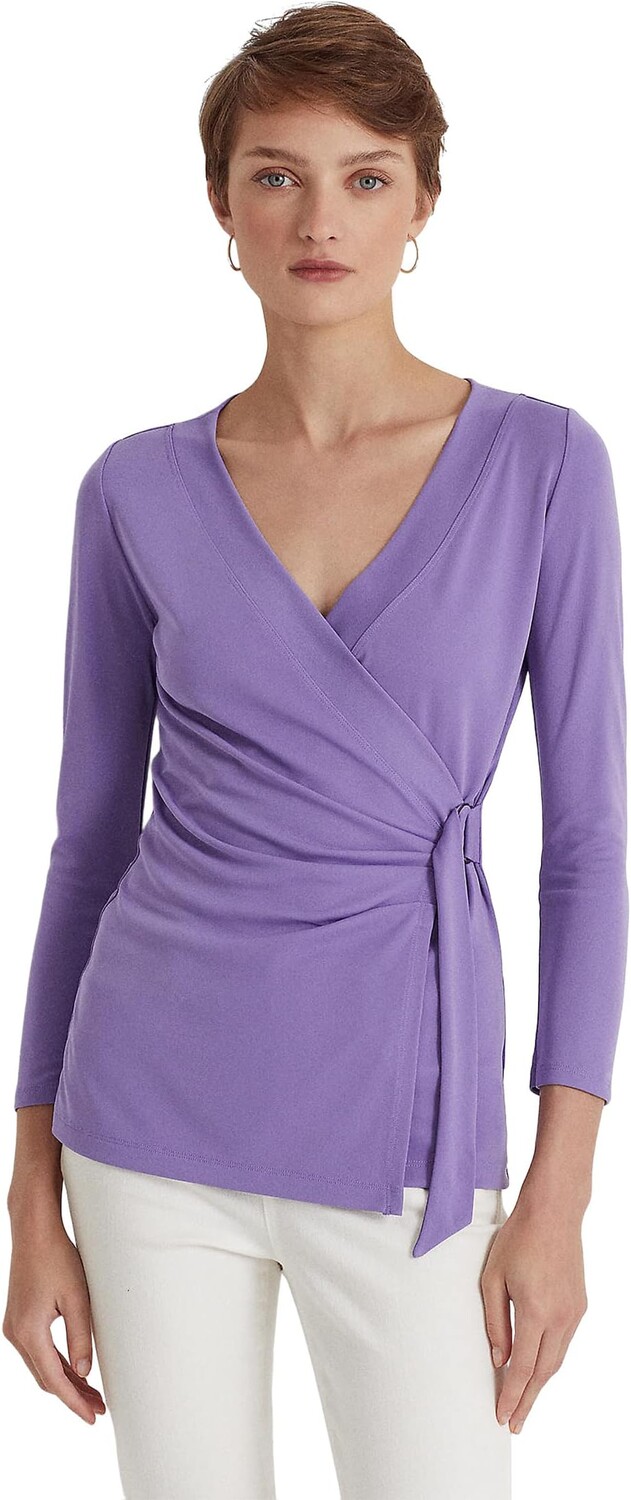 

Топ из эластичного джерси LAUREN Ralph Lauren, цвет Wisteria