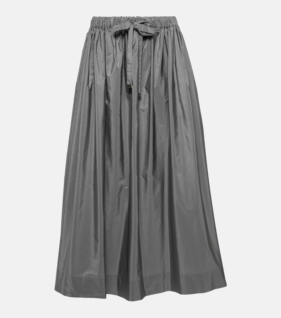 

Юбка макси claire со складками из тафты 'S Max Mara, серый