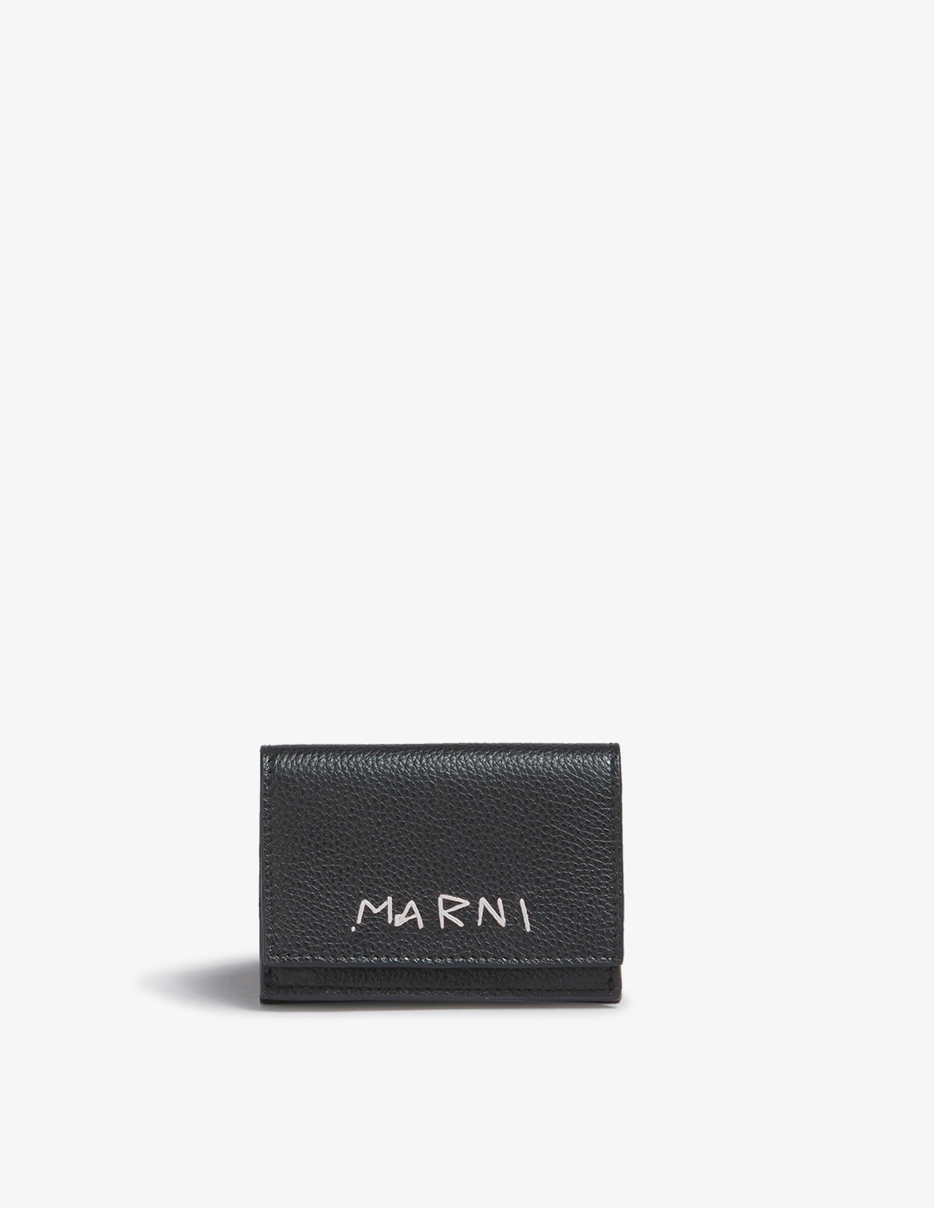 Классический кошелек с логотипом Marni, черный