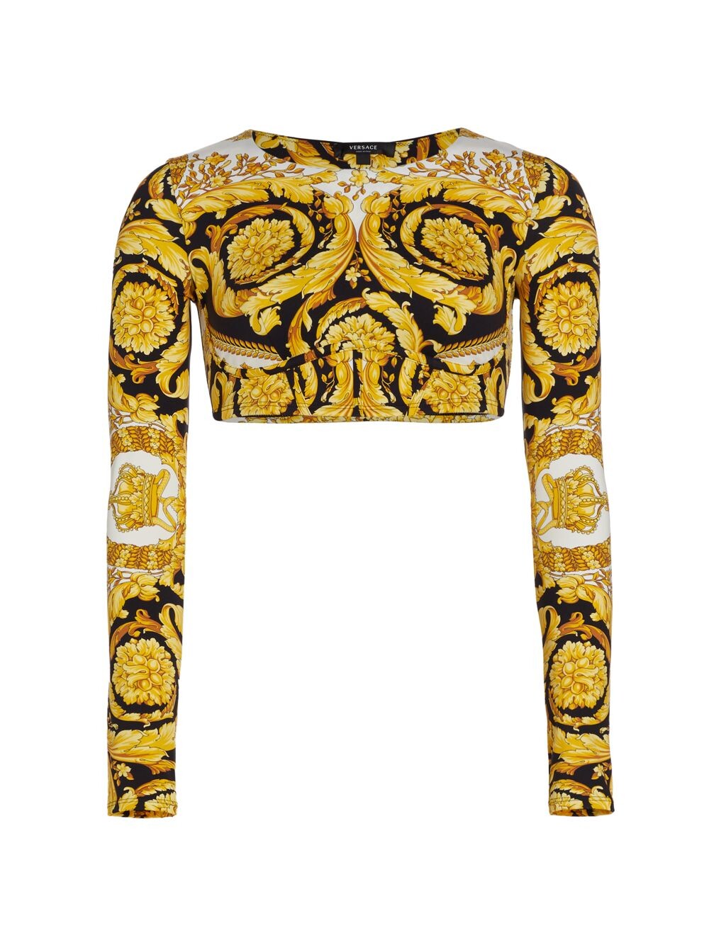 

Укороченный топ Barocco Versace, белый