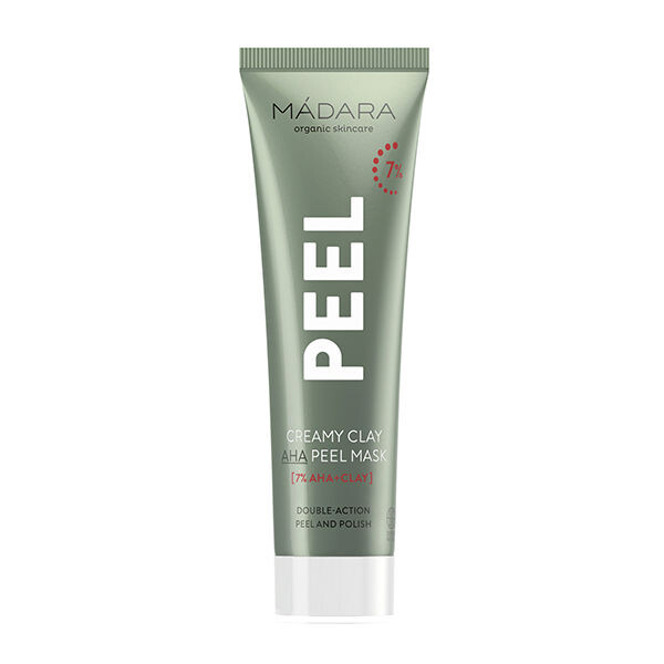 

Скраб для лица Creamy clay aha peel mask Mádara organic skincare, 60 мл