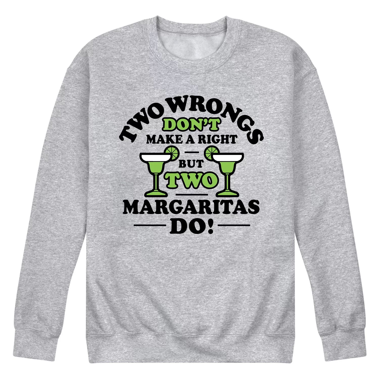 Мужской свитшот Two Wrongs Right Margaritas Licensed Character