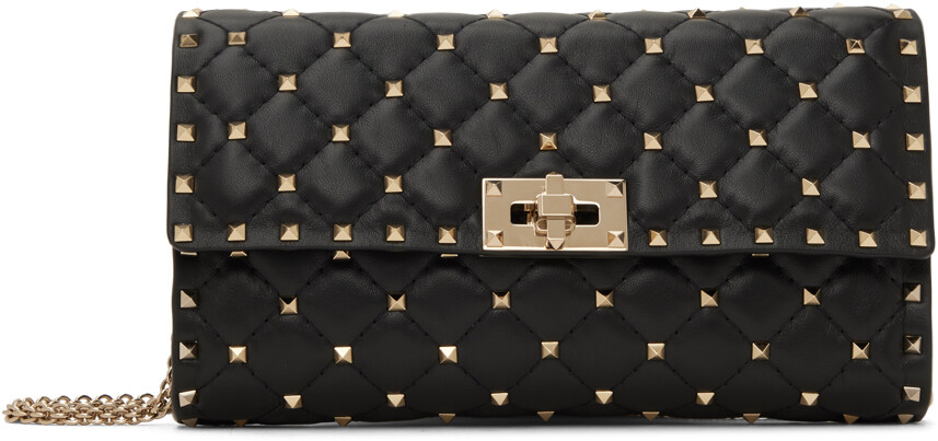 

Черная сумка с шипами Rockstud Valentino Garavani