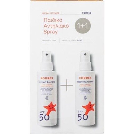 

Детский солнцезащитный спрей «Кокос и миндаль» Spf50, 150 мл — упаковка из 2 шт., Korres