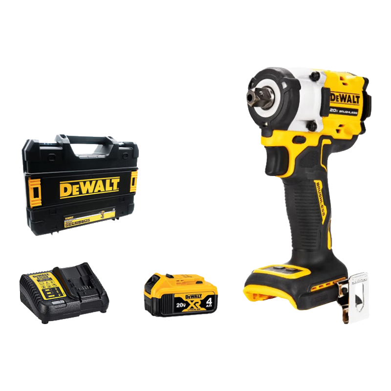 DEWALT DCF922 Ударный гайковерт с литиевой батареей 20 В Бесщеточный компактный перезаряжаемый набор электрических ключей 610 Нм 4,0 Ач