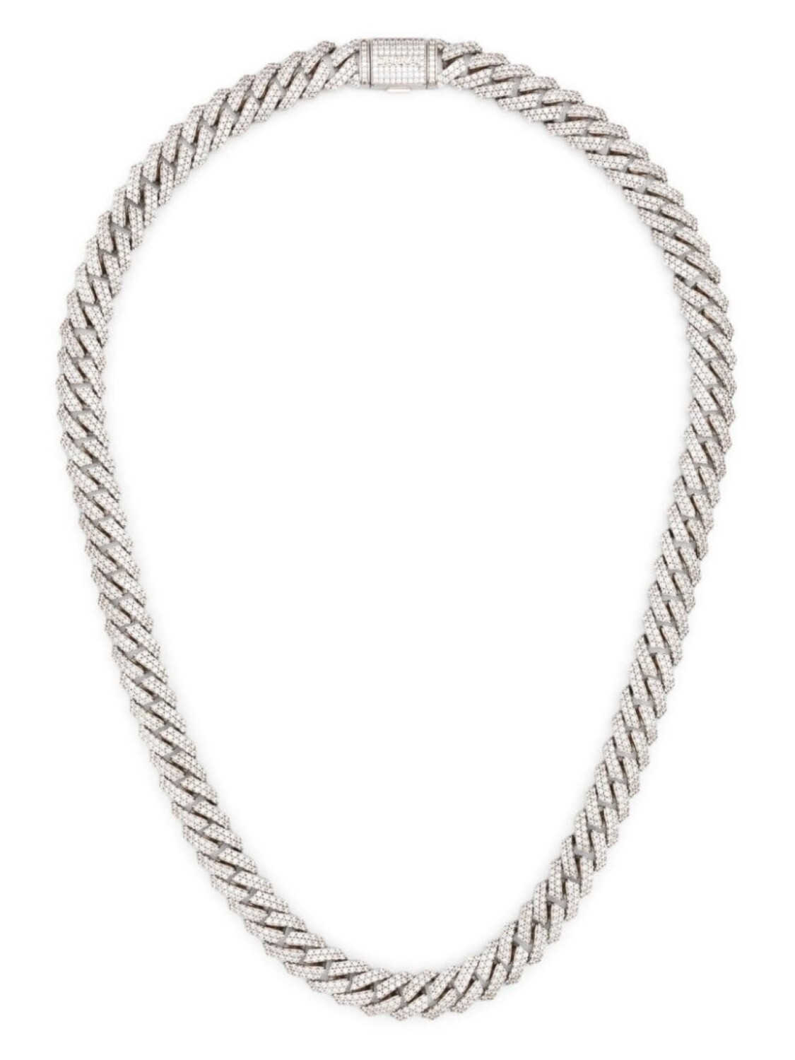 

Колье Prong Pavé с камнями DARKAI, серебряный