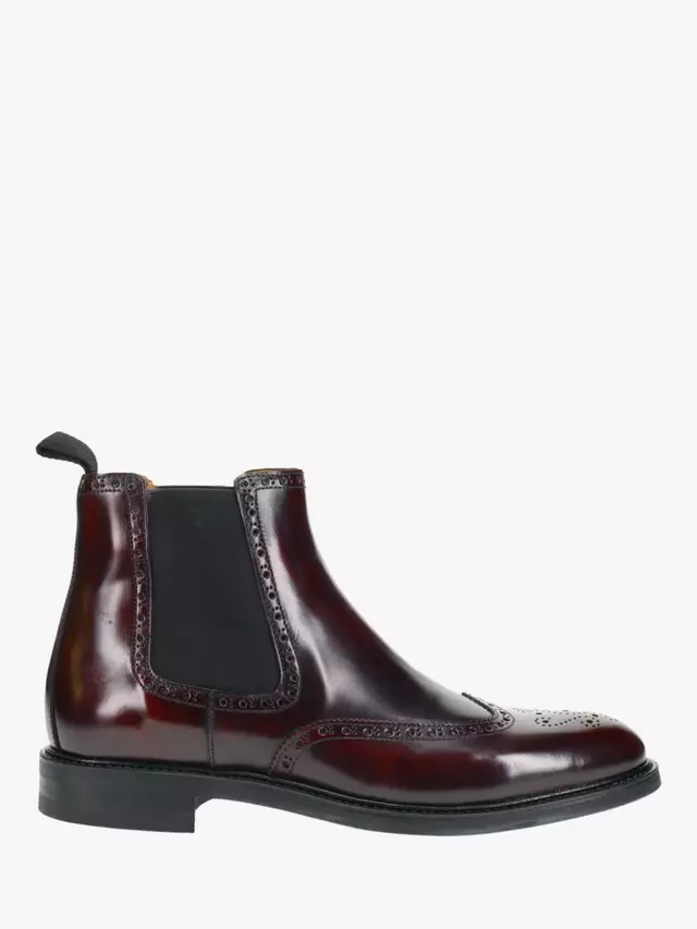 

Ботинки Jones Bootmaker Chigwell Polished Leather Brogue Chelsea, бордовый