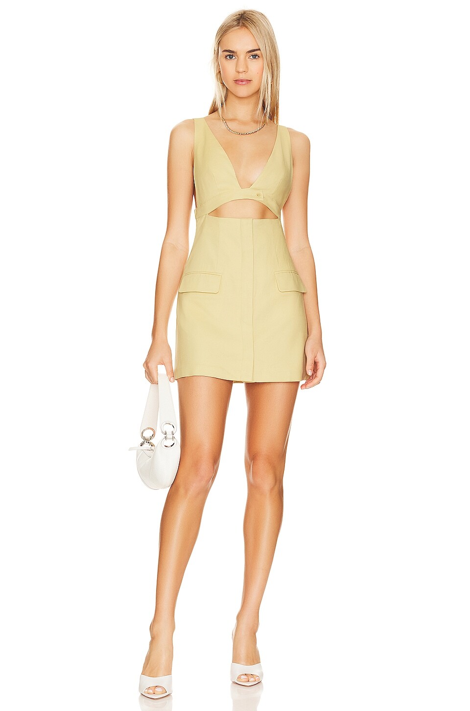 

Платье мини L'Academie Stretch Linen, цвет Linen Beige
