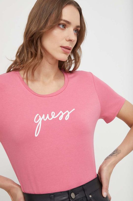 

Футболка Guess, розовый