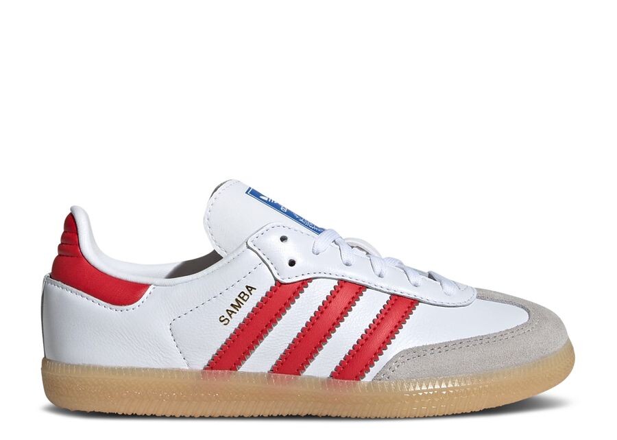 

Кроссовки adidas Samba OG C, цвет White Collegiate Red Gum