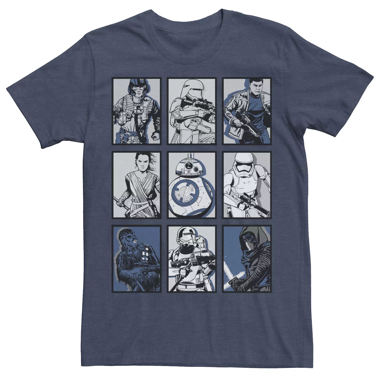 цена Мужская футболка с графическим плакатом и плакатом «Пробуждение Силы» Star Wars