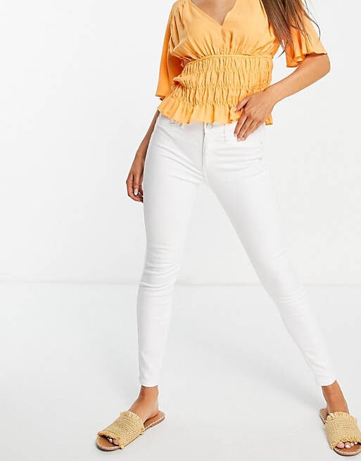 

Белые джинсы скинни River Island Molly