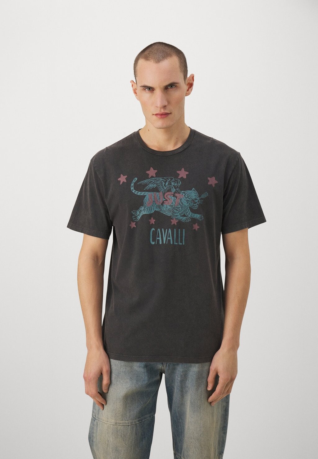 

Футболка с принтом Just Cavalli, черный