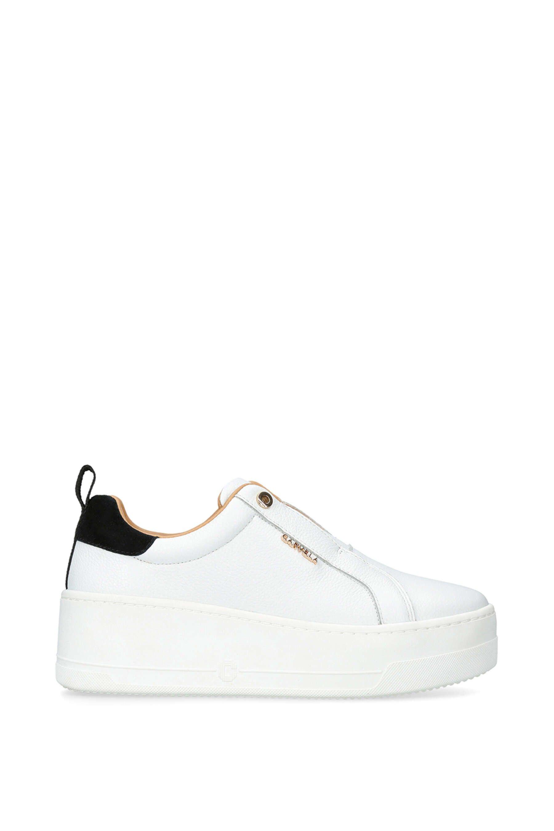 Кроссовки 'Connected Laceless' Leather Trainers Carvela, белый
