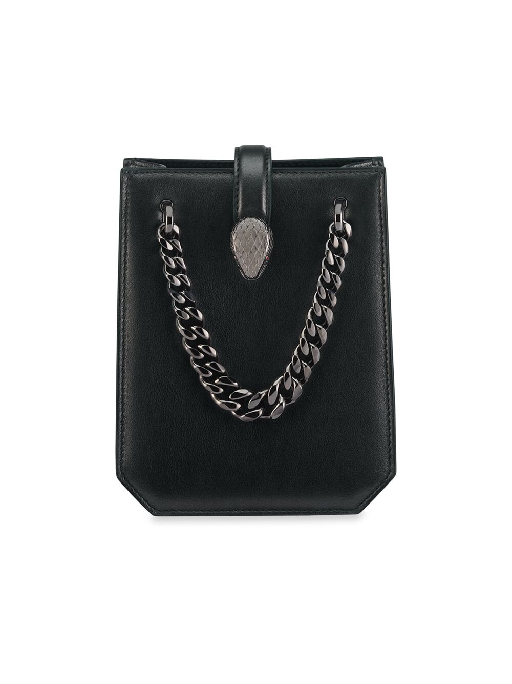 

Кожаная объемная сумка-тоут Serpenti Forever Maxi с цепочкой BVLGARI