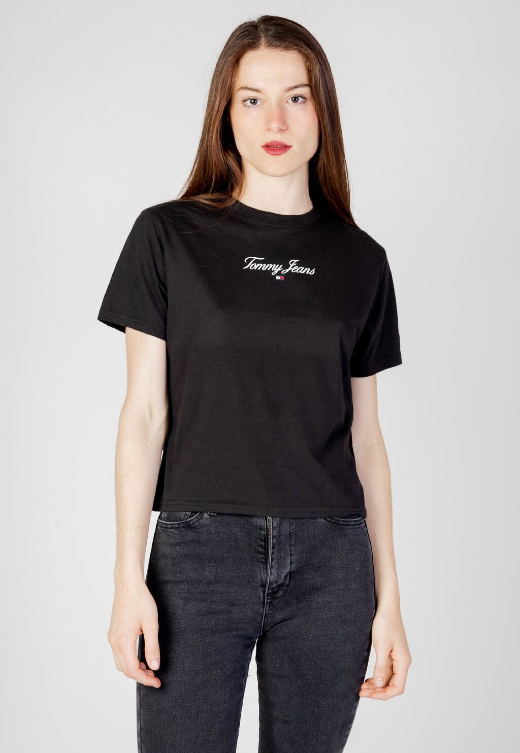

Футболка с принтом Tommy Jeans, черный