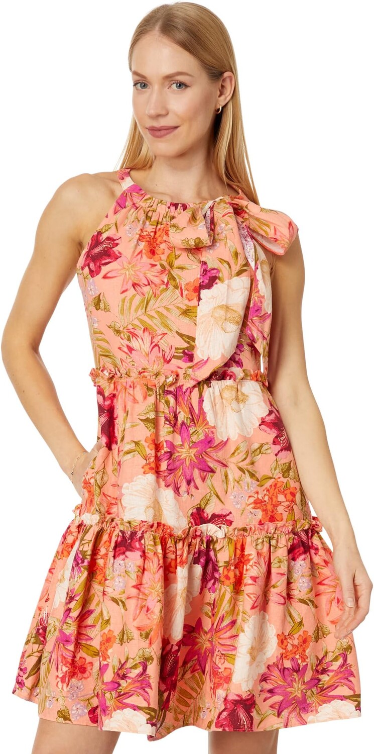 

Платье-трапеция с принтом Vince Camuto, цвет Ivory Multi