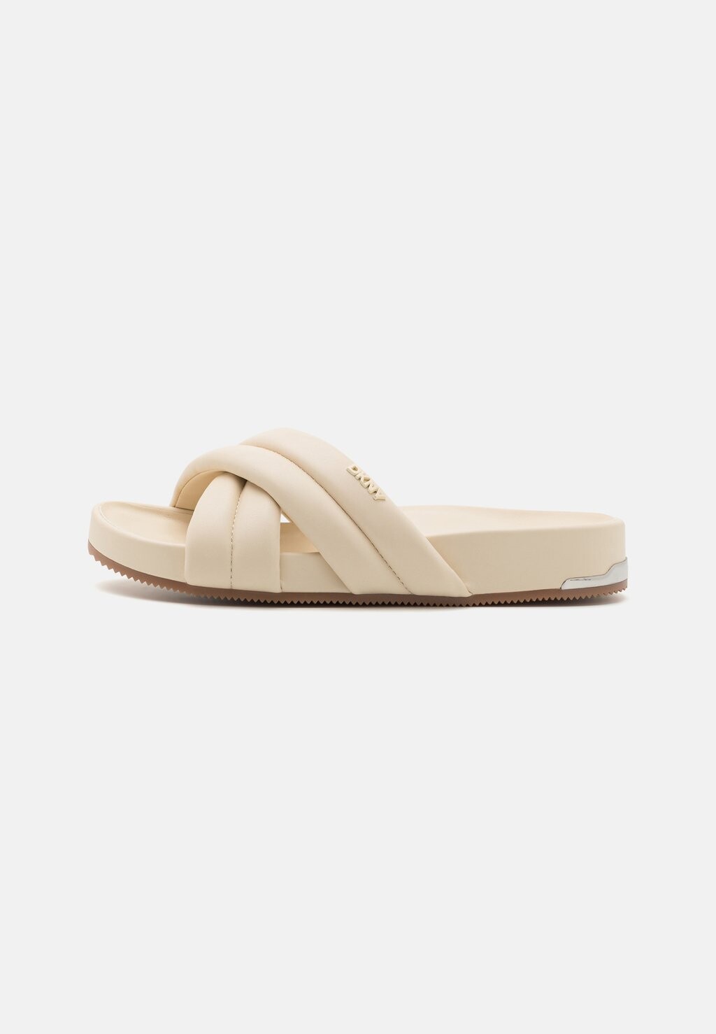 

Мюли на плоской подошве INDRA CRISS CROSS SLIDE DKNY, цвет bone