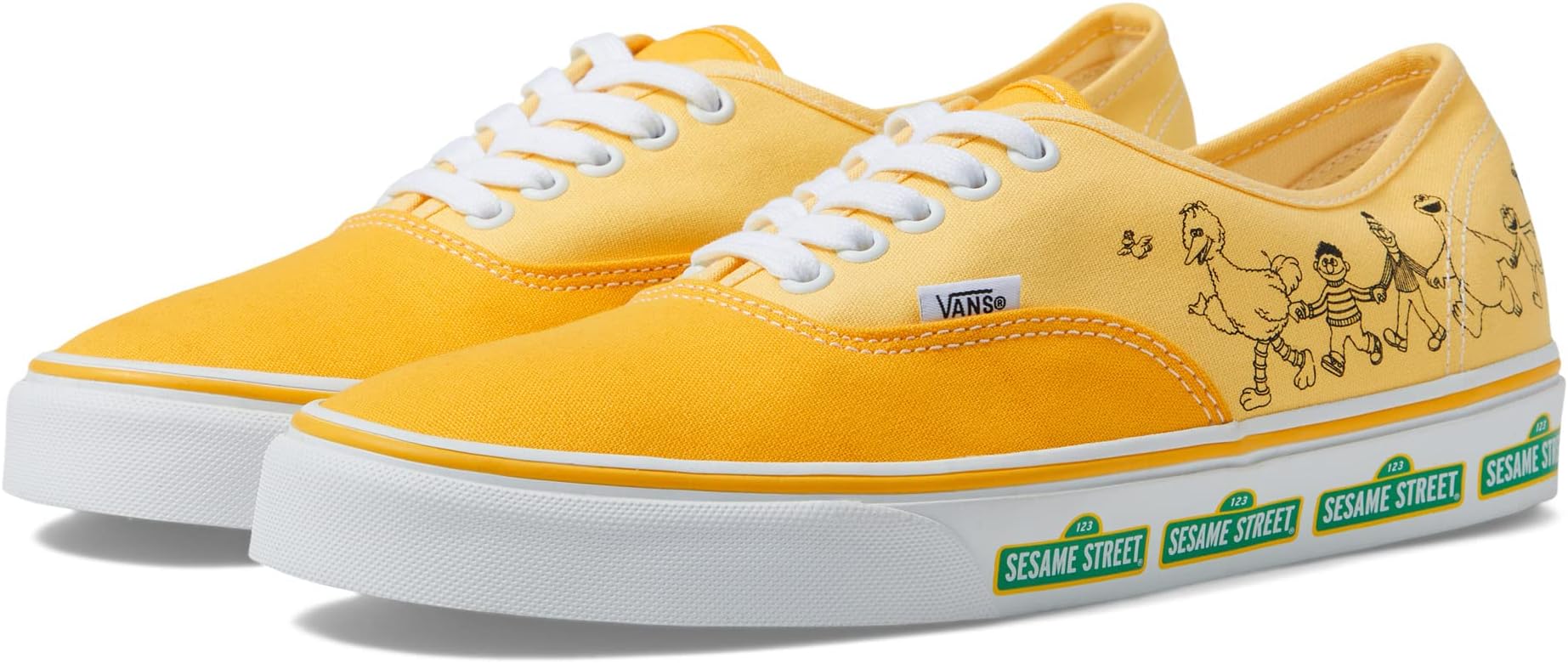 цена Кроссовки Authentic Vans, цвет Sesame Street Yellow