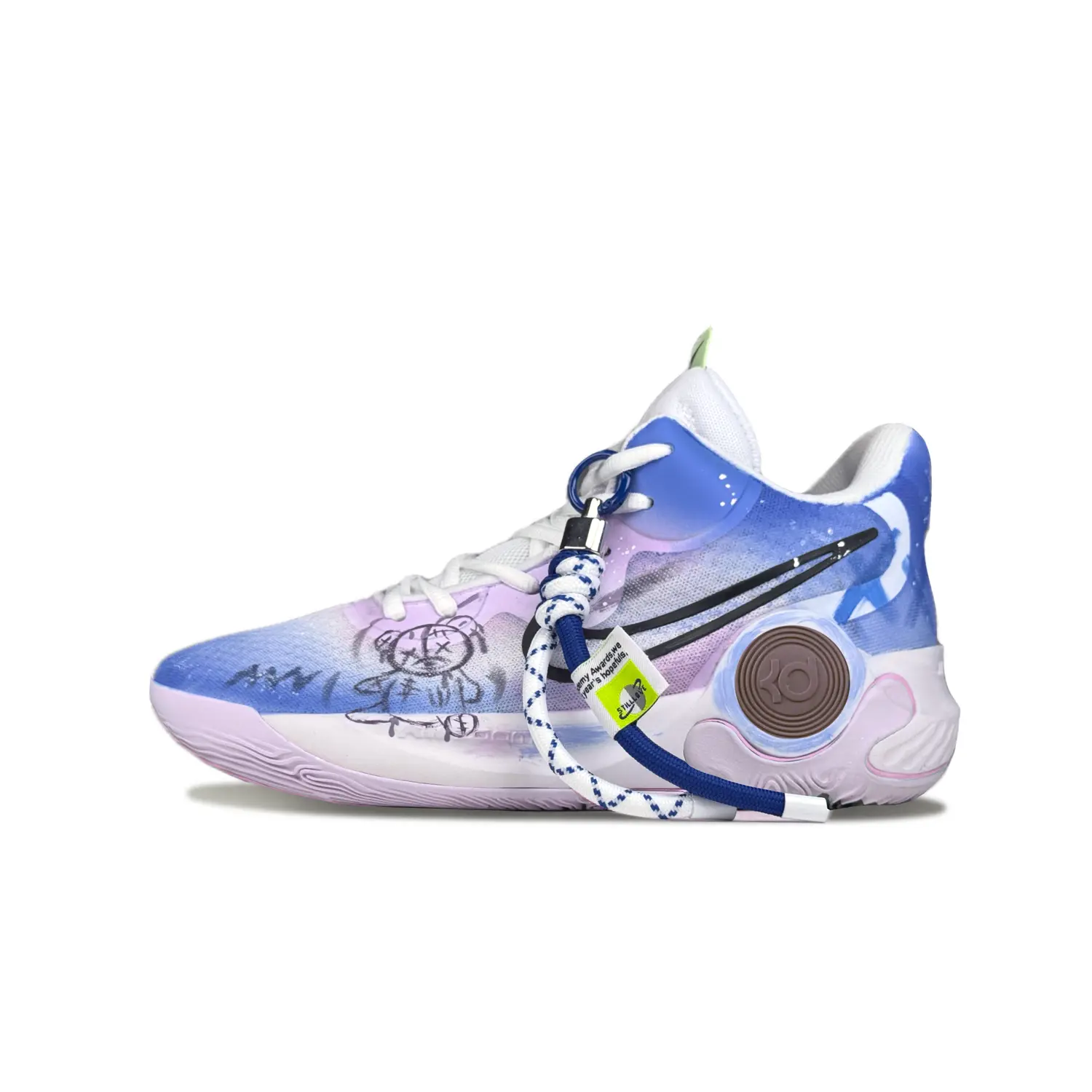 

Кроссовки Nike KD Trey 5 IX Vintage Basketball Shoes Unisex Mid-top Blue/Purple, синий