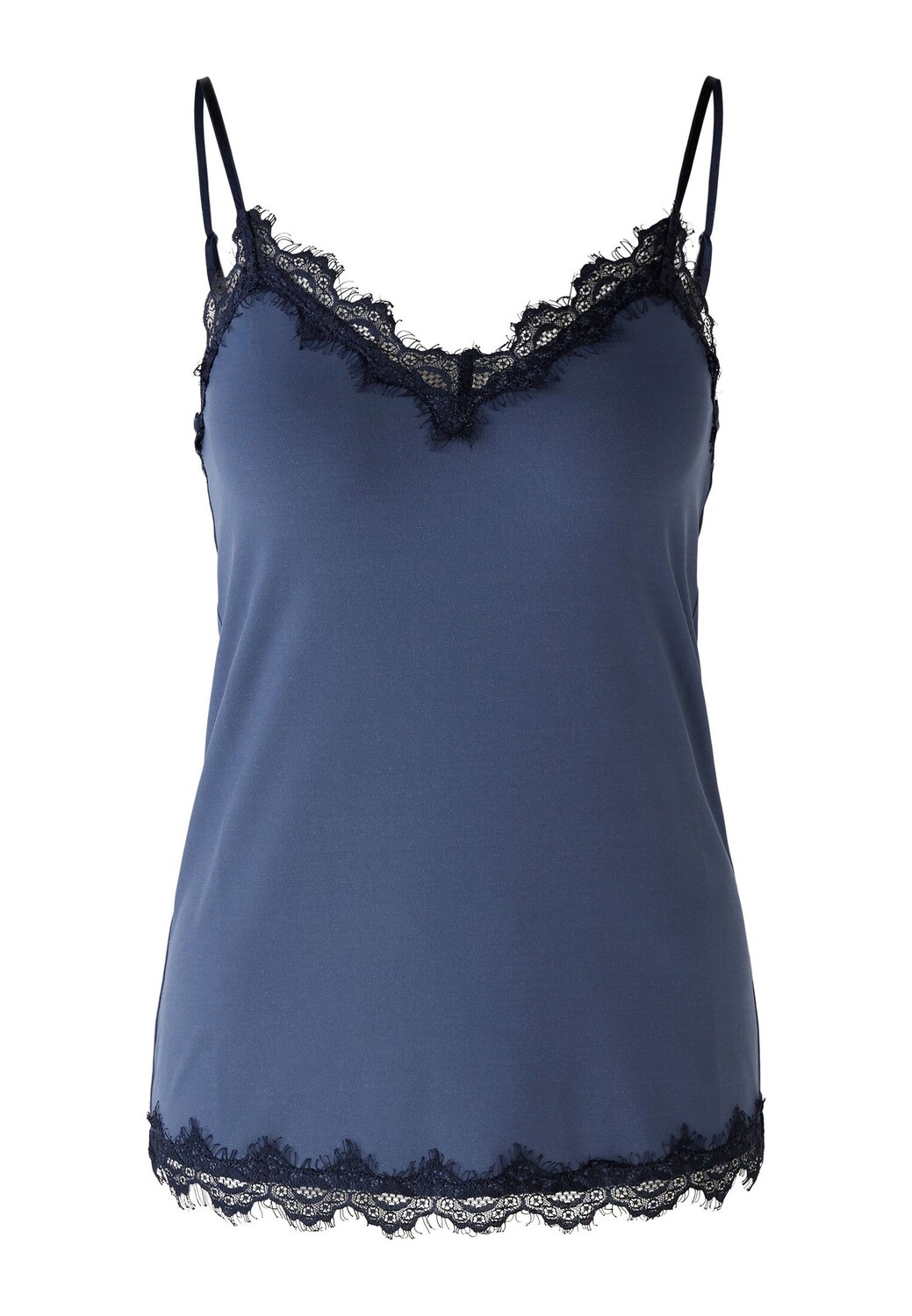 

Топ Oui elastischer Jersey, цвет vintage indigo