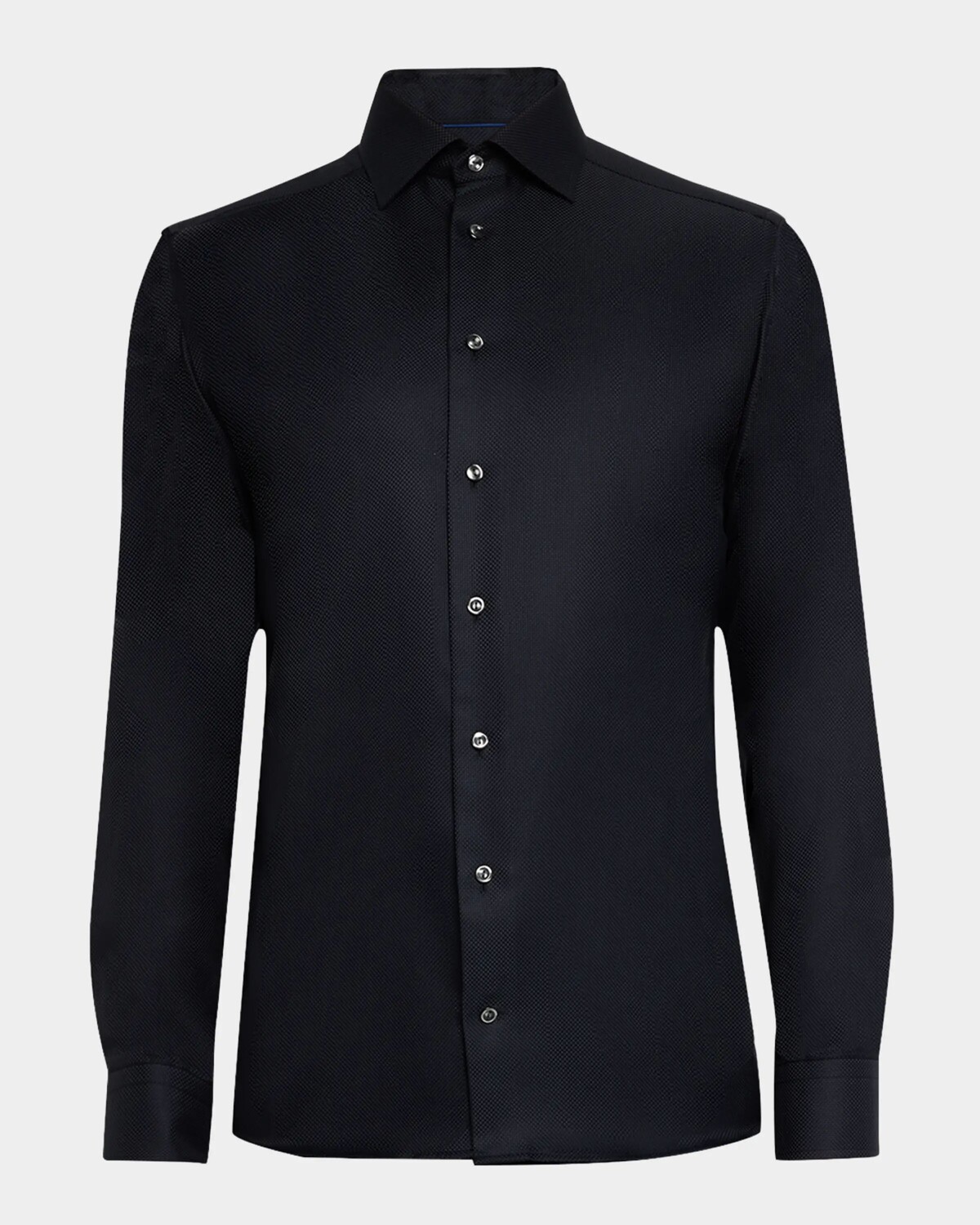 

Мужская спортивная рубашка узкого кроя Signature King Oxford Eton, черный