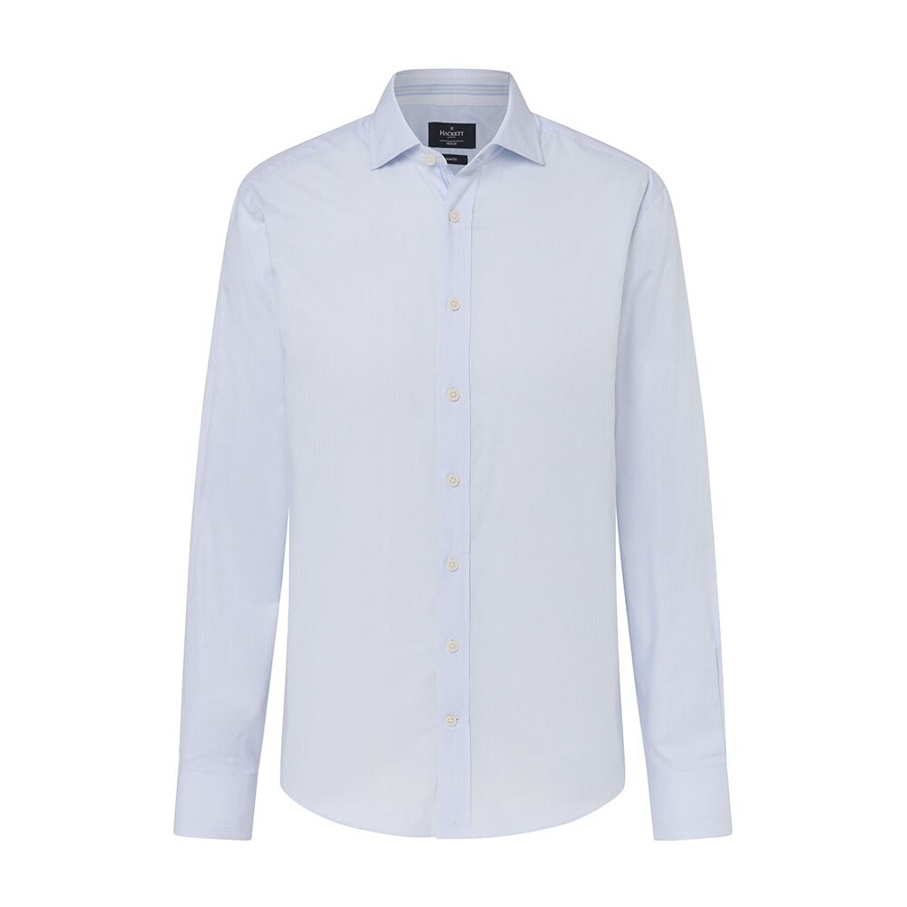 

Рубашка с длинным рукавом Hackett Oxford Ticking Eng Stripe, синий