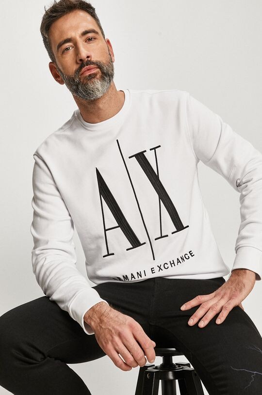 

Толстовка с капюшоном Armani Exchange, белый