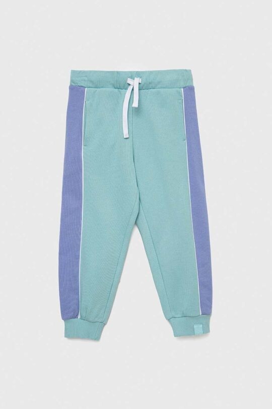 

Детские хлопковые спортивные штаны United Colors of Benetton, зеленый