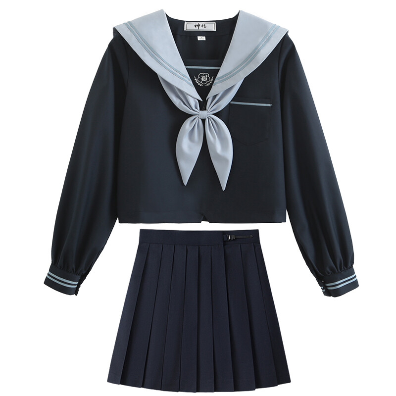 

Shinkita JK Женская униформа Shenbei Jk, цвет (Kolan Kong) crimson long sleeves + short skirt + goldfish knot