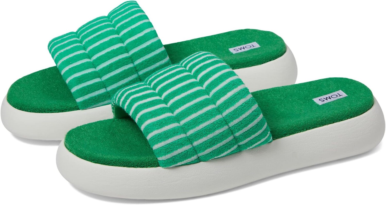 

Сандалии на плоской подошве Alpargata Mallow Slide TOMS, цвет Fern