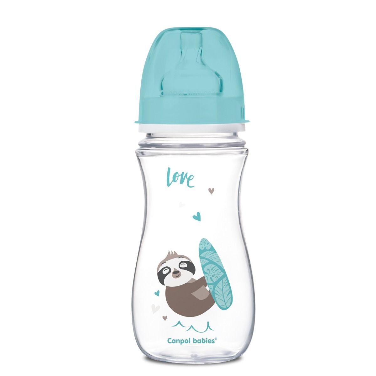 Антиколиковая бутылочка для детей Canpol Babies Easy Start Exotic Animals 300 мл, 1 шт