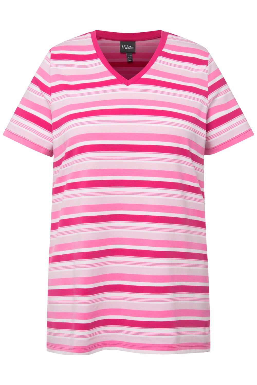 

Футболка Ulla Popken, цвет fuchsia pink