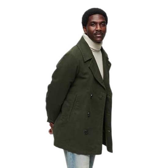 Пальто Superdry Merchant Moleskin Pea, зеленый merchant archive пальто