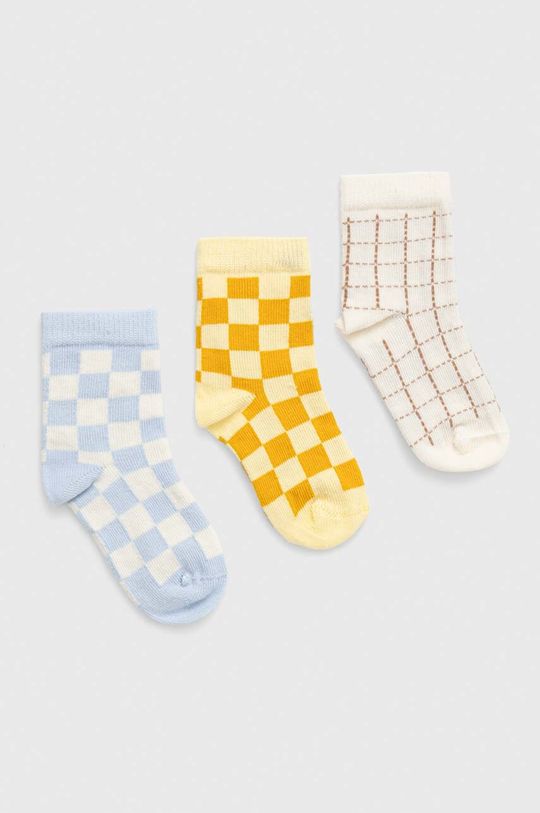 Детские носки United Colors of Benetton, 3 пары, желтый