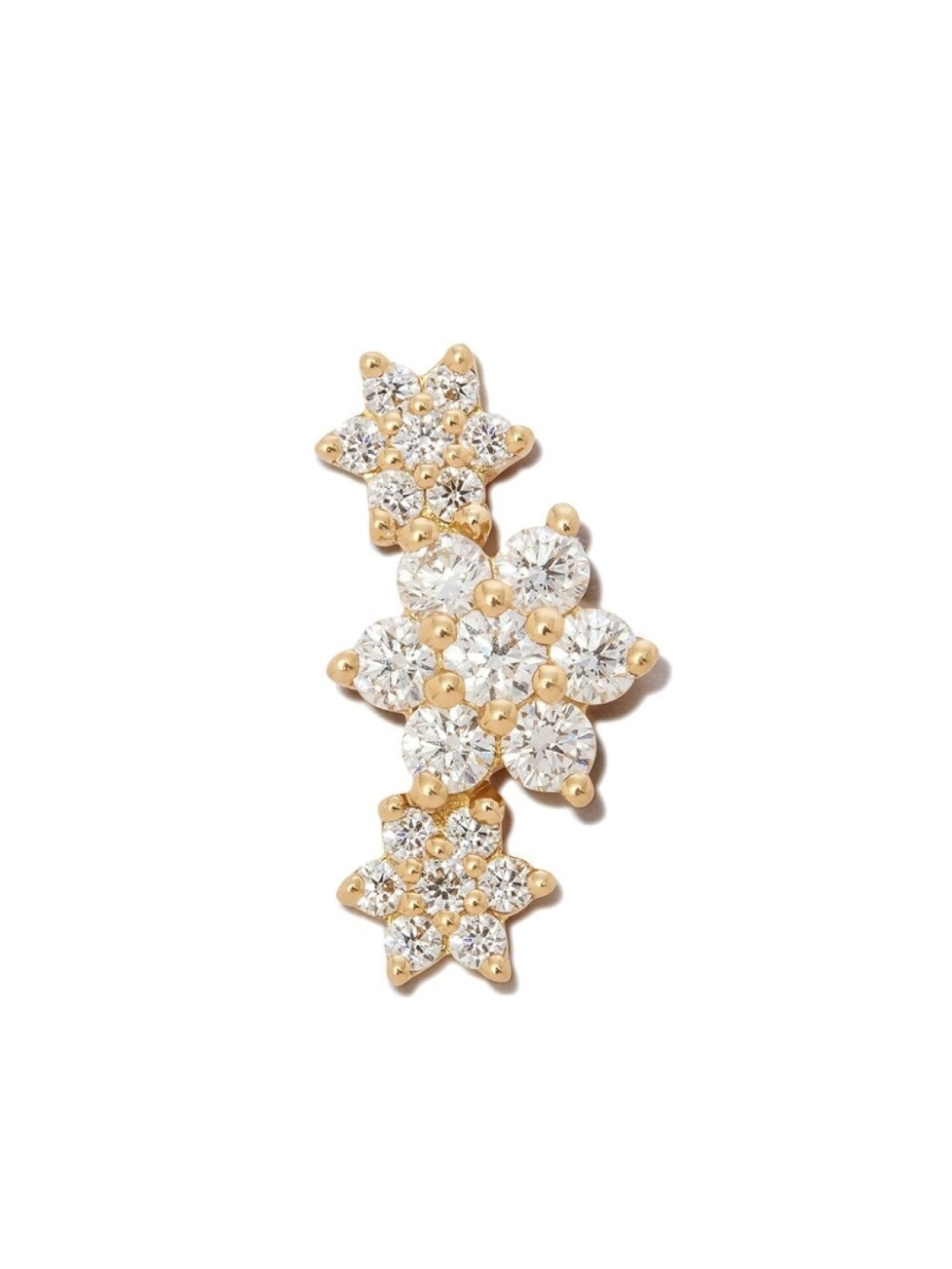 

Серьга Flower Garland из желтого золота с бриллиантами MARIA TASH, золотой