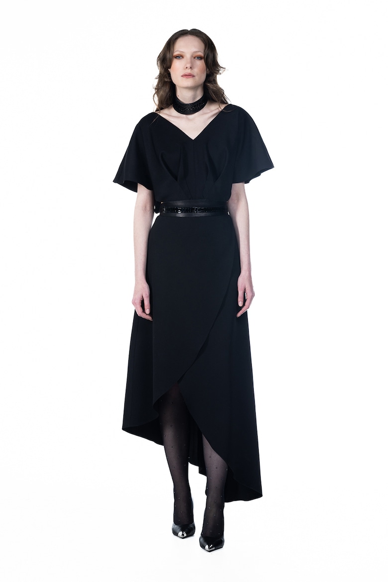 Платье с заострением и вырезами A&S Negulescu, черный