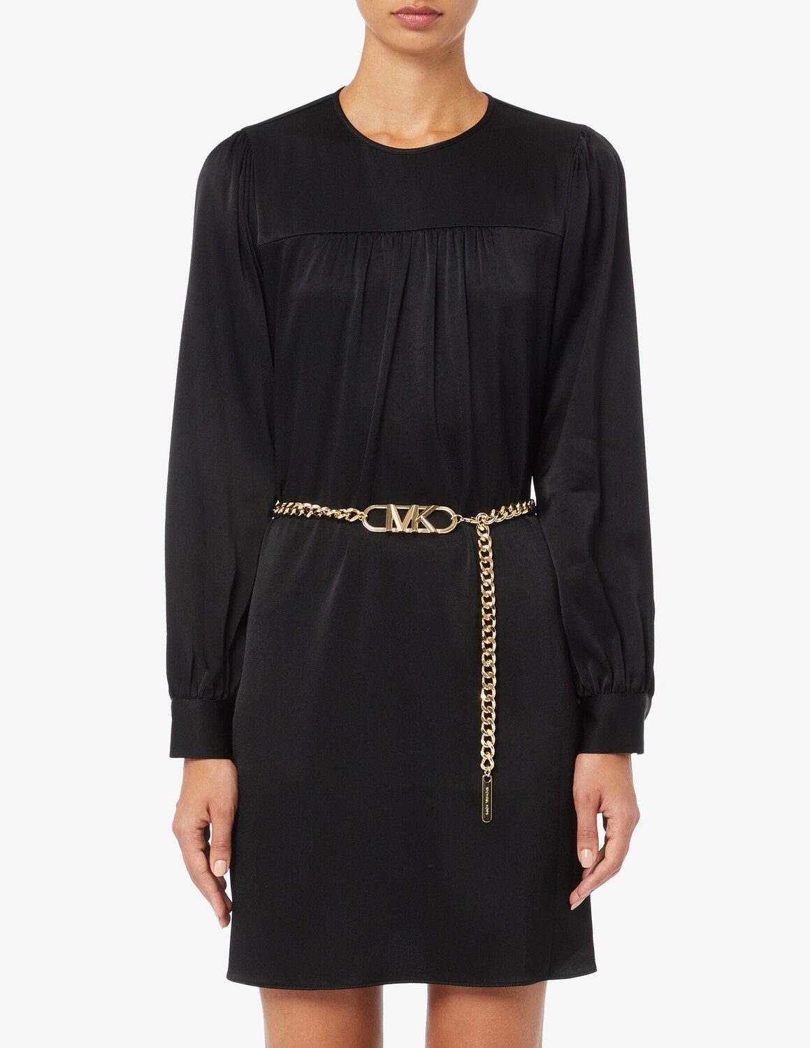 

Мини-платье с длинными рукавами Michael Michael Kors, черный