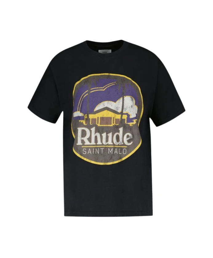 

Хлопковая футболка S Saint Malo Rhude, черный