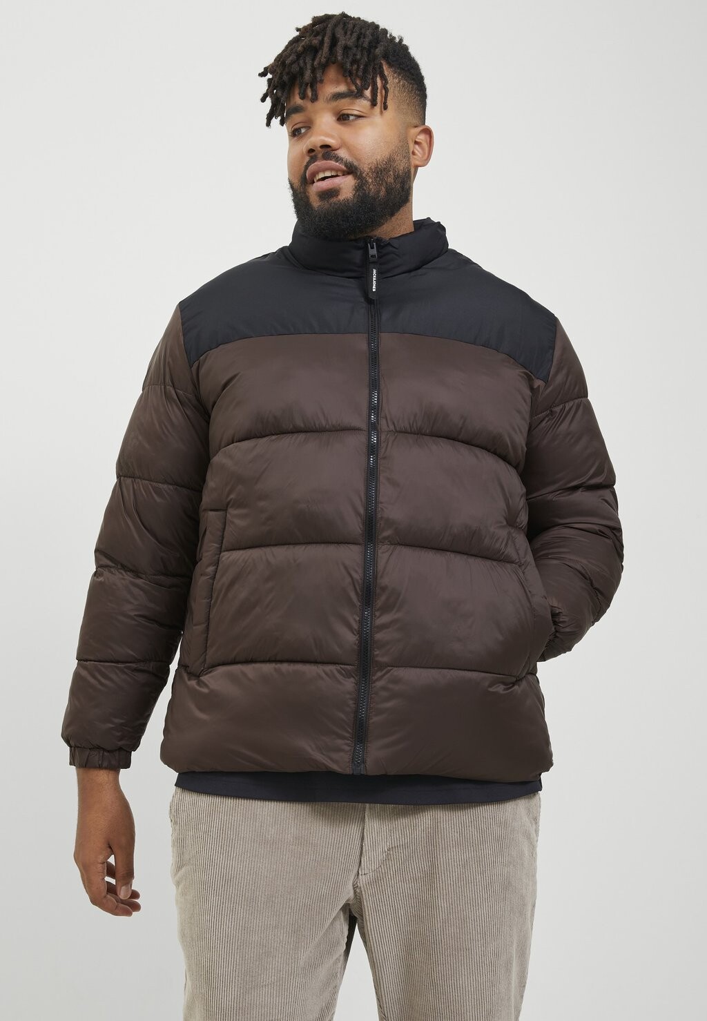 

Куртка зимняя ETOBY PUFFER COLLAR PLS Jack & Jones, тюлень коричневый