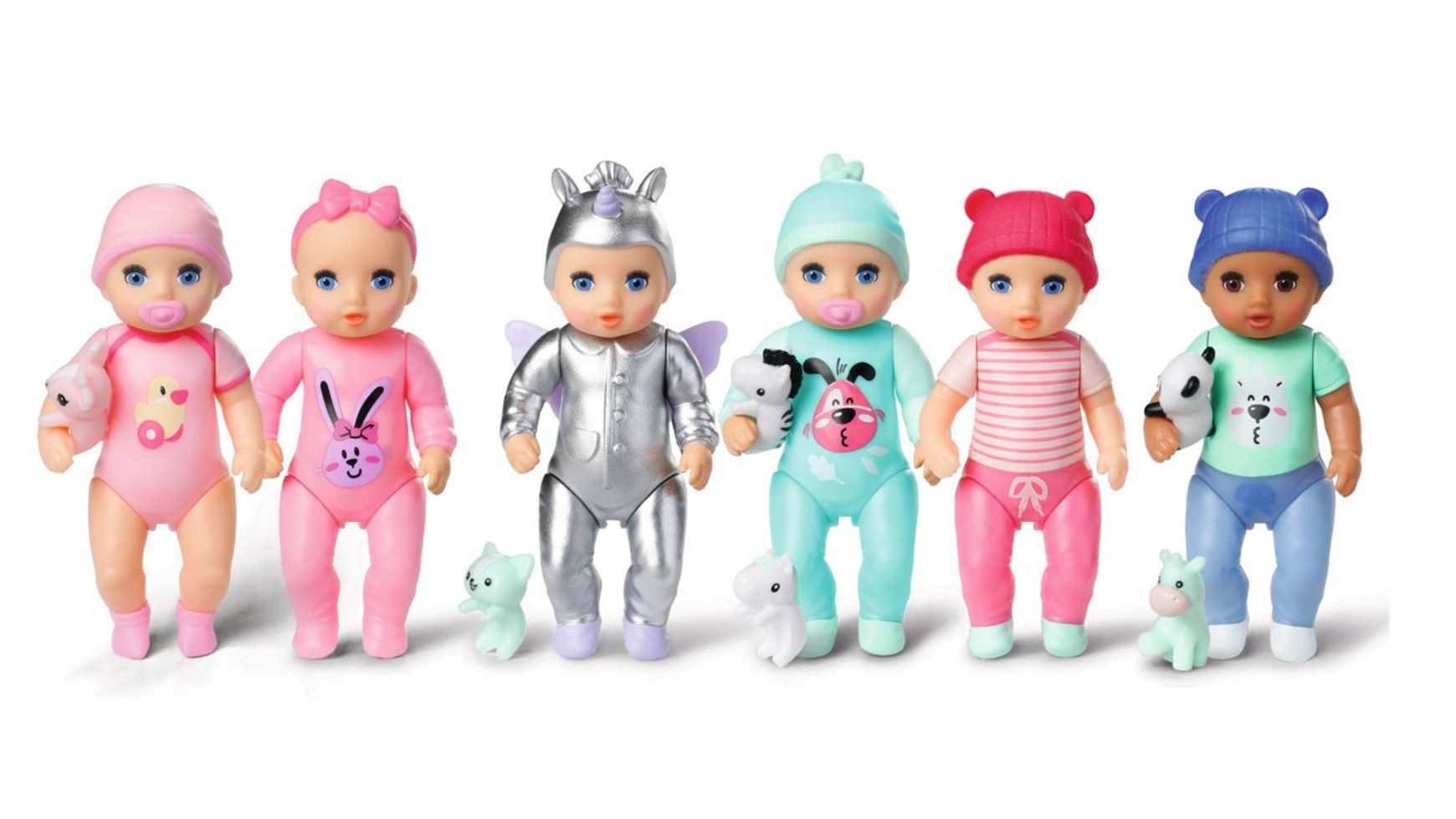 цена Zapf Creation 906002 Baby Born Minis Куклы PDQ Babies 1-6 в сборе.