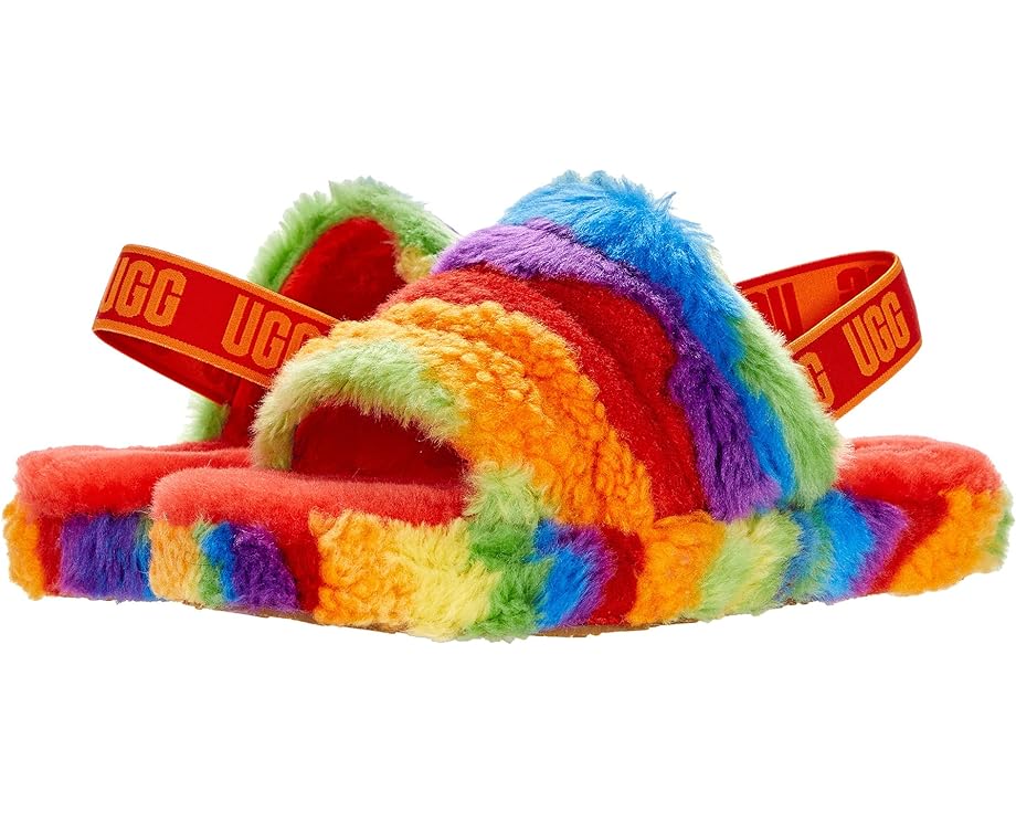 

Домашняя обувь Ugg Fluff Yeah Slide Cali Collage, цвет Rainbow Stripes