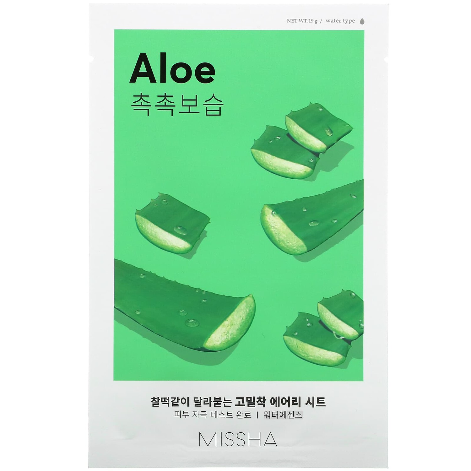

Тканевая маска Airy Fit Beauty, алоэ, 1 шт., 19 г, Missha
