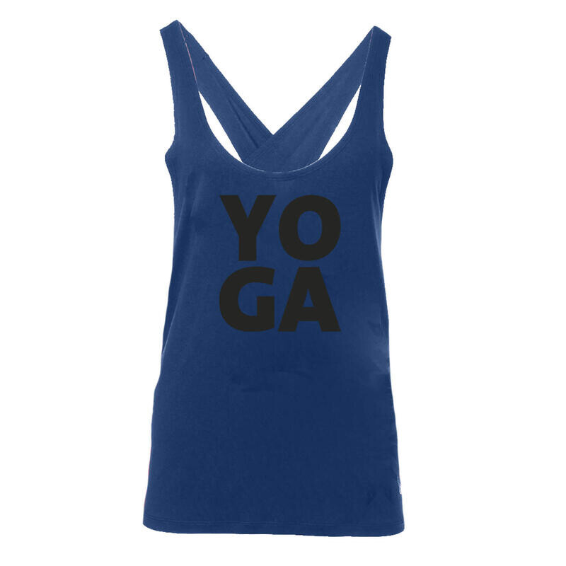 

Майка для йоги Aja Yoga Yoga женская синяя эластичная Kismet