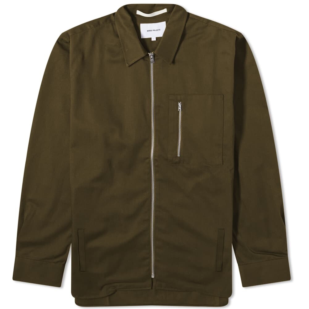 

Norse Projects Ulrik Габардиновая рубашка на молнии