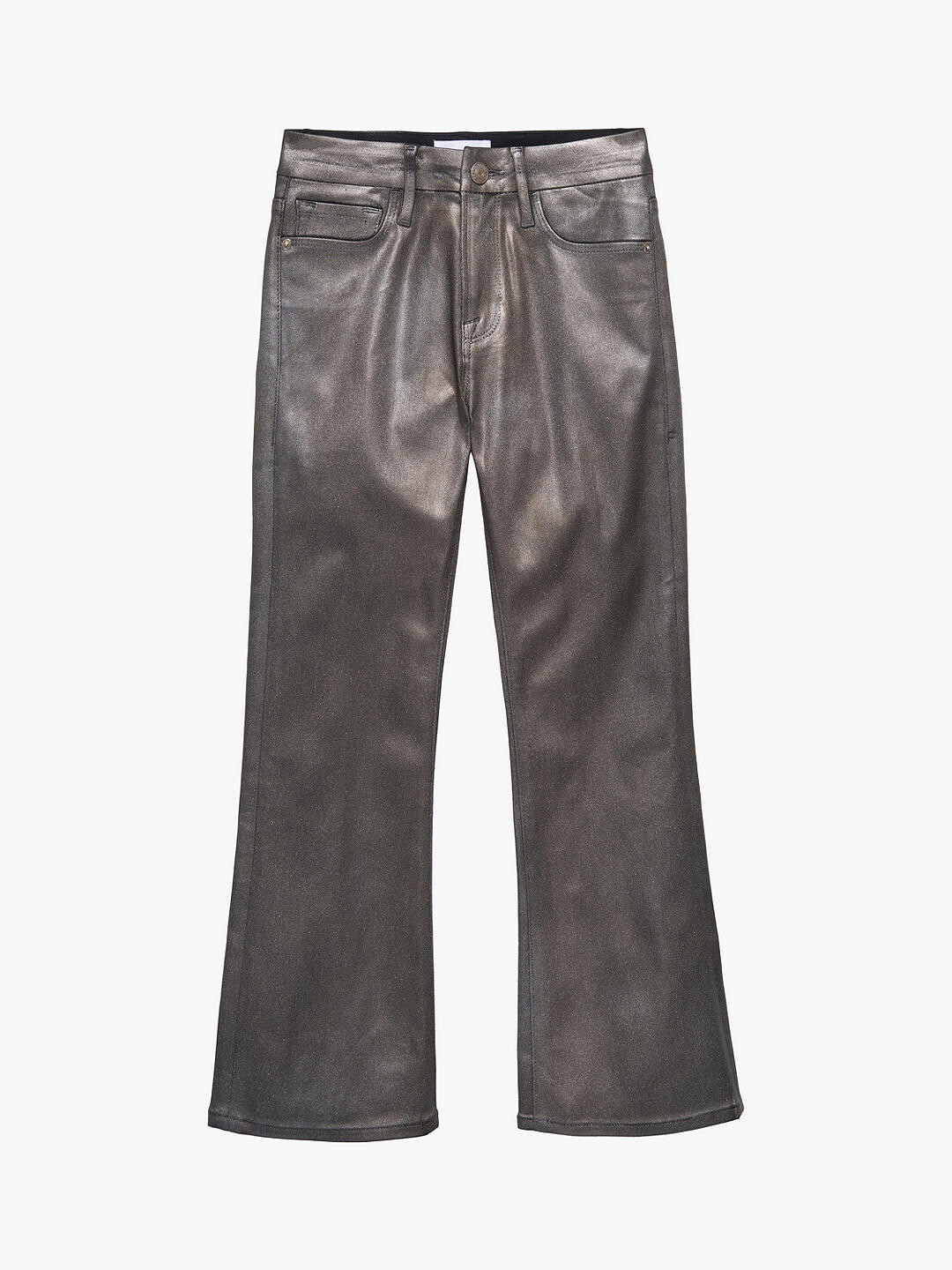 

Джинсы FRAME Le Crop Sheen Bootcut, оловянный