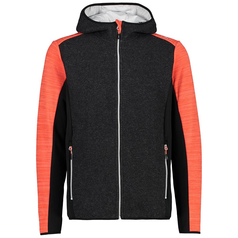 

Толстовка на молнии CMP Fix Hood Full Zip 31M1857, черный