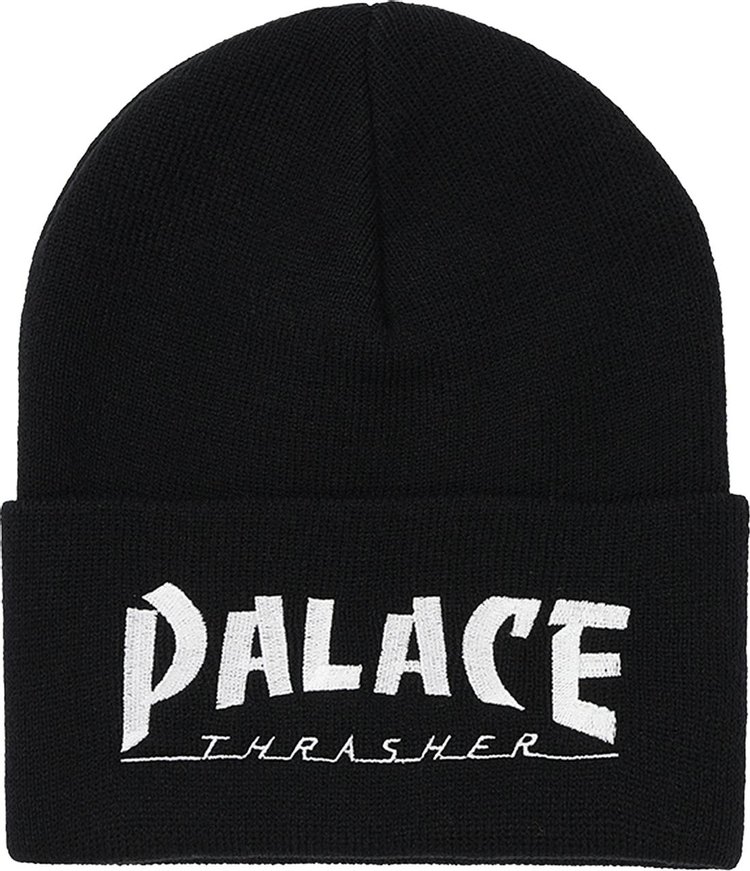 Шапка Palace x Thrasher 'Black', черный цена и фото