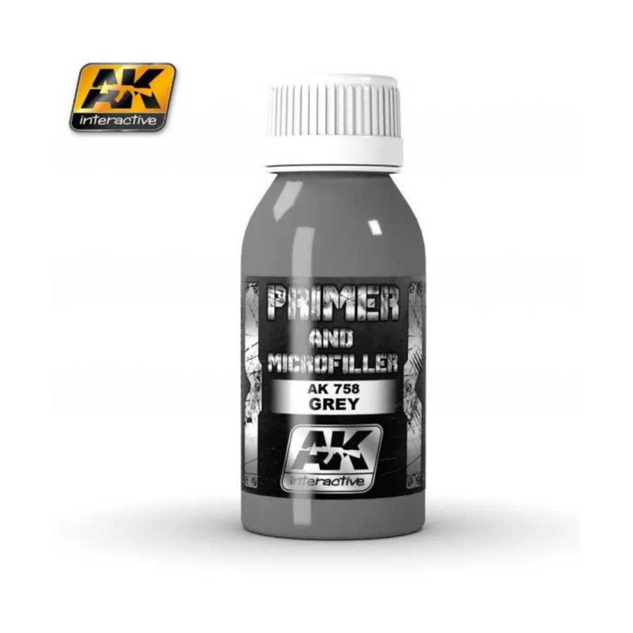 

Серая грунтовка и микронаполнитель (100 мл), Paint - Primer (AK-Interactive)